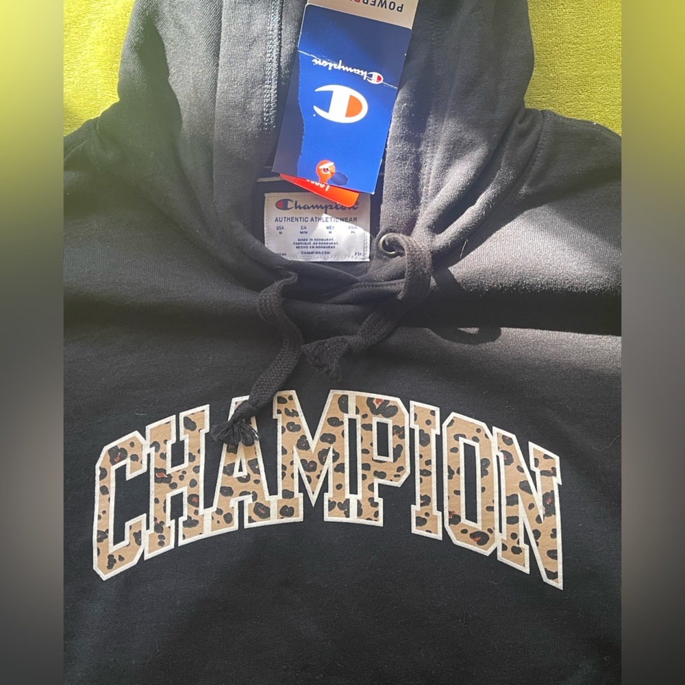 NWT: Medium Champion Leopard Print Hoodie Womens